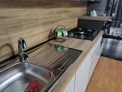 Net Cucine Cucina noce moderna lineare Kelly330- Cucine Lineari|Cucine Moderne