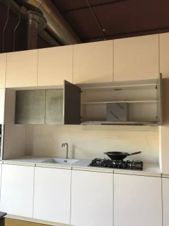 Nova Cucina Cucina design lineare bianca in laccato opaco Smart- Cucine Lineari|Cucine Design