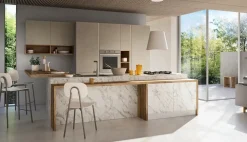 Sale Cucina moderna con isola altri colori in melaminico Cucina con isola e colonne ed isola Cucine Ad Isola|Cucine Moderne
