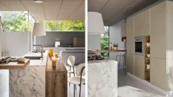 Sale Cucina moderna con isola altri colori in melaminico Cucina con isola e colonne ed isola Cucine Ad Isola|Cucine Moderne