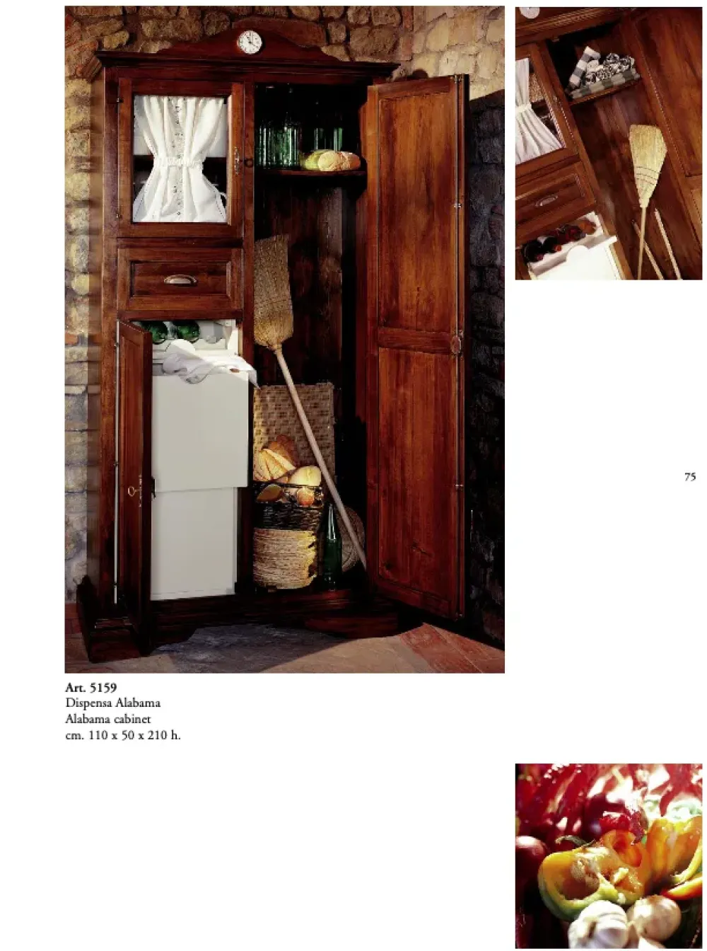 CUCINA Dispensa alabama PREZZO OUTLET scontata 60% Cucine Lineari|Cucine Country