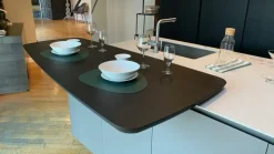Cucina moderna con penisola altri colori in laccata opaco Phoenix^Poliform New