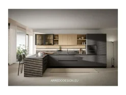 Cucina moderna ad angolo altri colori in melaminico Zoe^Prima Cucine Online