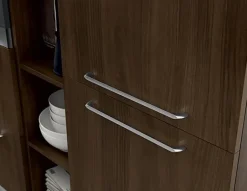 Prima Cucine CUCINA Primacucine Domino noce carruba e bianco matt PREZZO OUTLET- Cucine Ad Angolo|Cucine Moderne