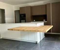 Primopiano Cucine Cucina design ad isola tortora in laccato opaco Ingrosso cucine moderne icm48- Cucine Ad Isola|Cucine Design