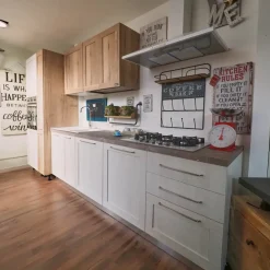 Best Cucina provenzale lineare Cucina shabby white   a prezzo ribassato Cucine Lineari