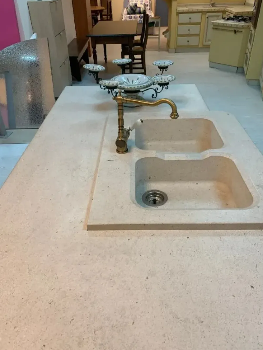 Arrex Cucina rossa classica con isola Morgana- Cucine Ad Isola