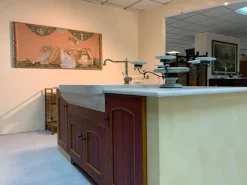 Arrex Cucina rossa classica con isola Morgana- Cucine Ad Isola