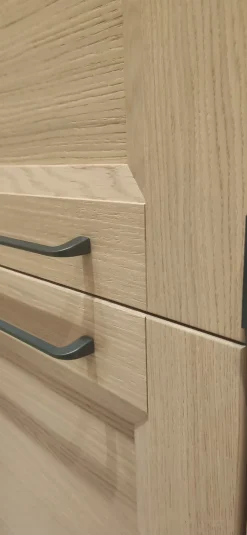 Outlet Cucina rovere chiaro classica lineare Gea in offerta Cucine Lineari