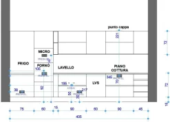 Hot Cucina rovere chiaro design lineare Sp 22   in Offerta Outlet Cucine Lineari|Cucine Design