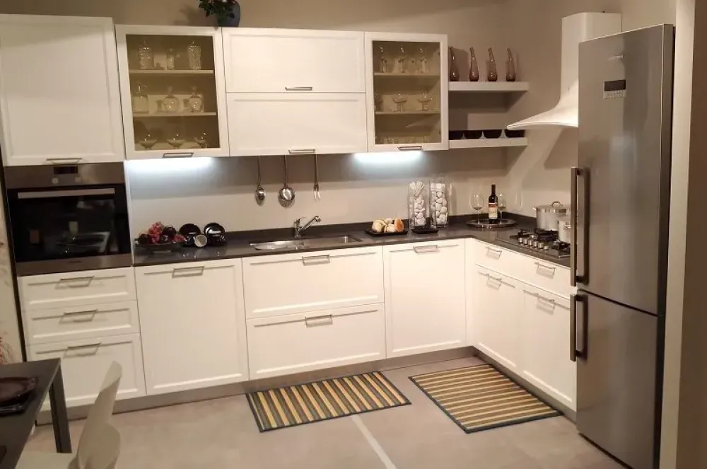 Doimo Cucine Cucina rovere chiaro design ad angolo Vogue - Cucine Ad Angolo|Cucine Design