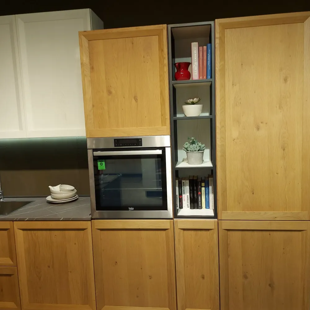 Clearance Cucina rovere chiaro moderna con penisola Atelier scontata Cucine Con Penisola|Cucine Moderne