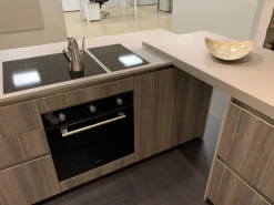 Outlet Cucina rovere chiaro moderna con penisola Ak project Cucine Con Penisola|Cucine Moderne