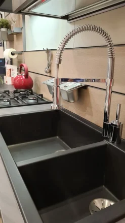 Cucina rovere chiaro moderna con penisola Mia a soli 9900 Euro Cucine Con Penisola|Cucine Moderne