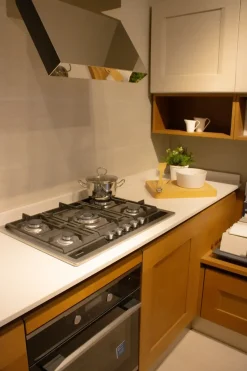 Veneta Cucine Cucina rovere chiaro moderna ad angolo Dialogo- Cucine Ad Angolo|Cucine Moderne