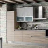 Ar-Due Cucina rovere chiaro moderna lineare Easy mix a soli 4970 Euro- Cucine Lineari|Cucine Moderne