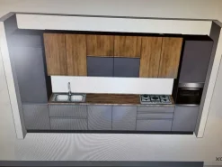 Cucina rovere chiaro moderna lineare New  kelly a soli 4600 Euro^Net Cucine