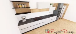 Sale Cucina rovere chiaro moderna lineare Sp22   in offerta Cucine Lineari|Cucine Moderne