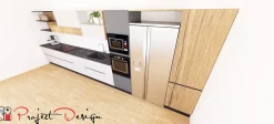 Sale Cucina rovere chiaro moderna lineare Sp22 in offerta Cucine Lineari|Cucine Moderne