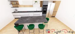 Sale Cucina rovere chiaro moderna lineare Sp22 in offerta Cucine Lineari|Cucine Moderne