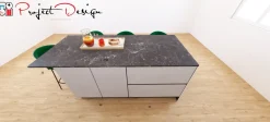 Sale Cucina rovere chiaro moderna lineare Sp22 in offerta Cucine Lineari|Cucine Moderne