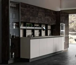 Imab Cucina rovere moro moderna lineare Teia- Cucine Lineari|Cucine Moderne