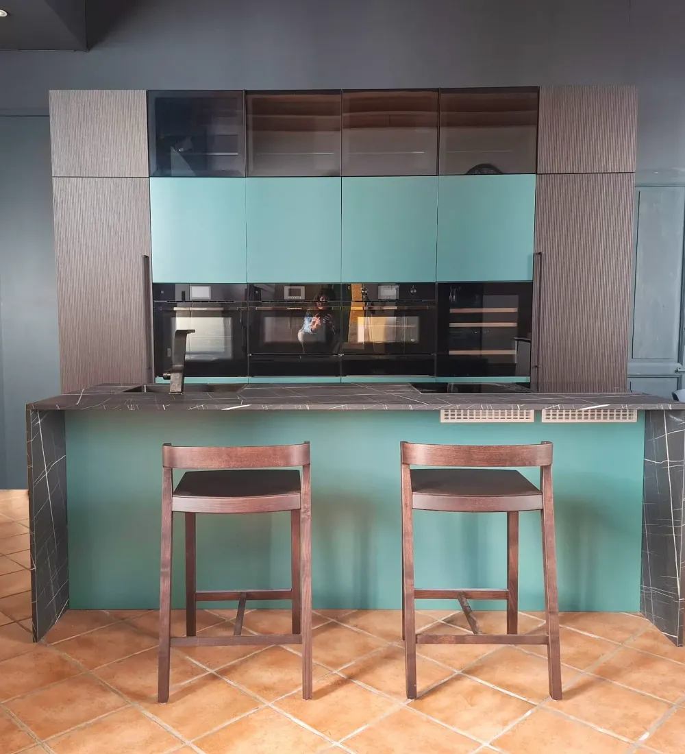 Cucina rovere moro moderna con isola Cucina con isola riga a soli 12000 Euro^Armony Clearance