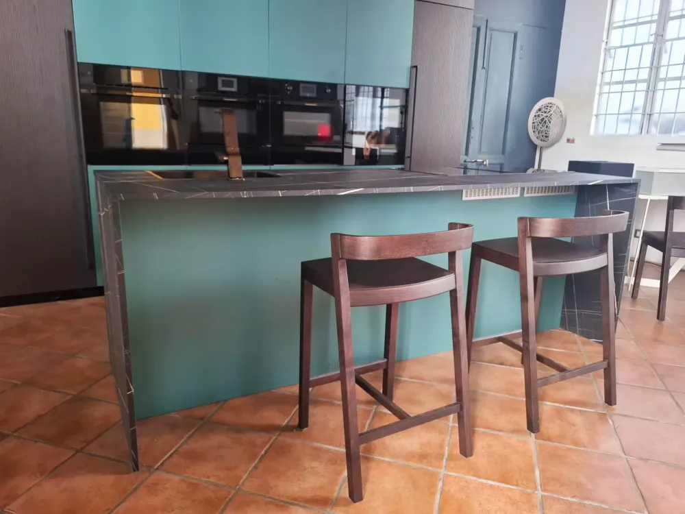 Cucina rovere moro moderna con isola Cucina con isola riga a soli 12000 Euro^Armony Clearance