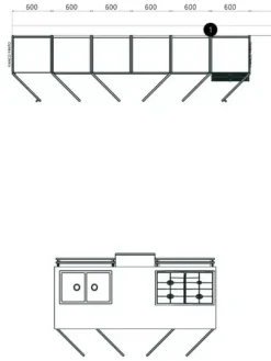 Cucina rovere moro moderna con isola Cucina con isola riga a soli 12000 Euro^Armony Clearance