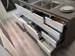 Scavolini Cucina moderna con isola bianca in laccata lucido Scenery- Cucine Ad Isola|Cucine Moderne