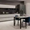 Cucina moderna lineare bianca in laminato opaco Delinea^Scavolini Best
