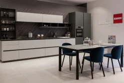 Cucina moderna lineare bianca in laminato opaco Delinea^Scavolini Best