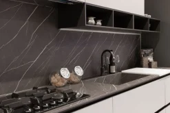 Cucina moderna lineare bianca in laminato opaco Delinea^Scavolini Best