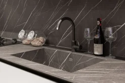 Cucina moderna lineare bianca in laminato opaco Delinea^Scavolini Best