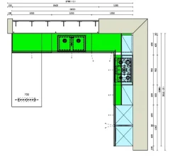 Online Cucina moderna ad angolo rovere chiaro in laminato materico Cucina liberamente laminato materico Cucine Ad Angolo|Cucine Moderne