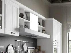 Online Cucina country lineare bianca in laccato opaco Tabia 6 Cucine Lineari|Cucine Country
