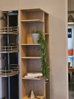 Discount Cucina moderna ad angolo bianca in laminato materico Infinity Cucine Ad Angolo|Cucine Moderne