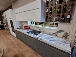 Arredo3 Cucina Tekna design bianca lineare scontata 39%- Cucine Lineari|Cucine Design