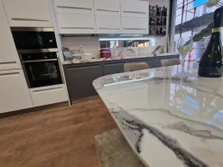 Arredo3 Cucina Tekna design bianca lineare scontata 39%- Cucine Lineari|Cucine Design