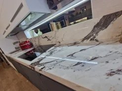 Arredo3 Cucina Tekna design bianca lineare scontata 39%- Cucine Lineari|Cucine Design