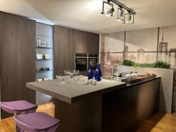 Arredo3 Cucina Time + asia moderna rovere moro con isola scontata 50%- Cucine Ad Isola|Cucine Moderne