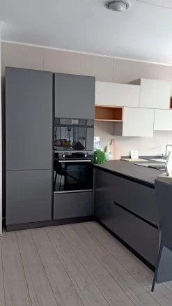 Arredo3 Cucina Time laccata opaco con penisola con un ribasso imperdibile- Cucine Con Penisola