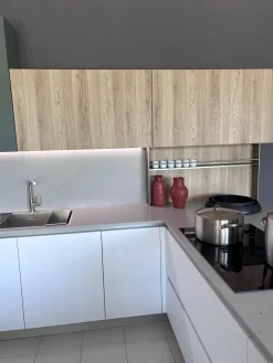 Gentili Group Cucina Time moderna bianca con penisola scontata 40%- Cucine Con Penisola|Cucine Moderne