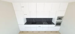 Arredo3 Cucina Time moderna bianca lineare- Cucine Lineari|Cucine Moderne