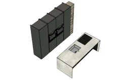 Arredo3 Cucina Time moderna grigia con isola scontata 30%- Cucine Ad Isola|Cucine Moderne