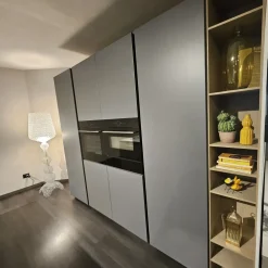 Arredo3 Cucina Time moderna grigia con isola scontata 30%- Cucine Ad Isola|Cucine Moderne