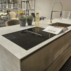 Arredo3 Cucina Time moderna grigia con isola scontata 30%- Cucine Ad Isola|Cucine Moderne