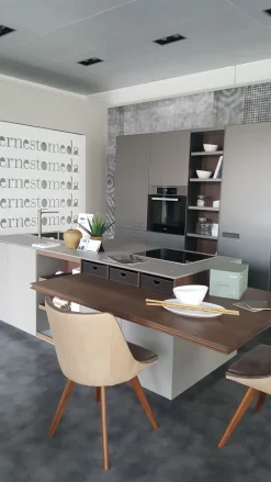 Ernestomeda Cucina tortora design ad isola Soul   in Offerta Outlet- Cucine Ad Isola|Cucine Design