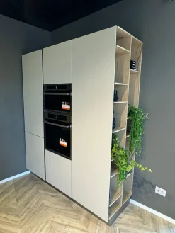 Cucina tortora moderna ad angolo Infinity scontata^Stosa Hot