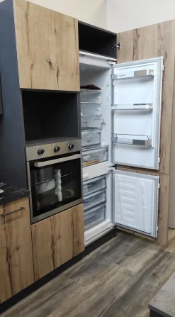 Cucina tortora moderna ad angolo Anita in Offerta Outlet^Arrex Clearance